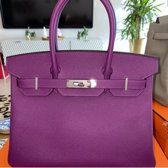 Hermès Birkin Anemone Epsom Birkin 30cm BNIB - Picture 4 of 17